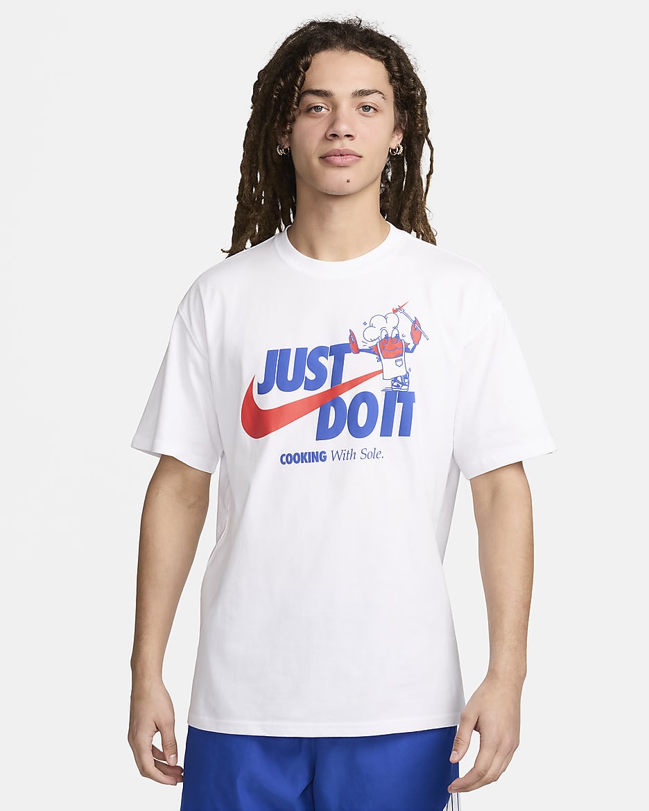 Playera nike blanca hombre online